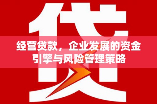 胶州经营贷款，企业发展的资金引擎与风险管理策略