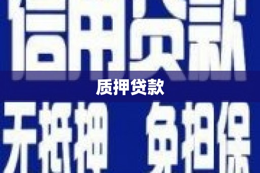 胶州质押贷款