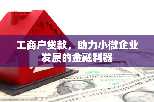 胶州工商户贷款，助力小微企业发展的金融利器