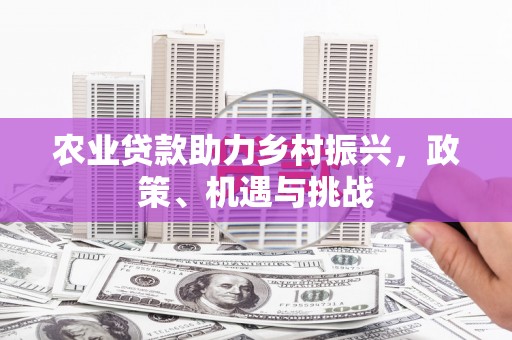 胶州农业贷款助力乡村振兴，政策、机遇与挑战