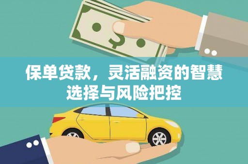 胶州保单贷款，灵活融资的智慧选择与风险把控