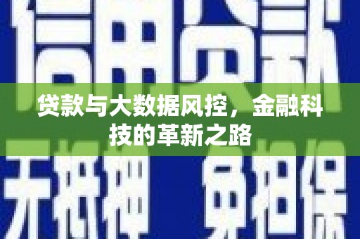 胶州贷款与大数据风控，金融科技的革新之路