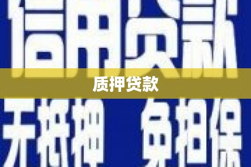 胶州质押贷款