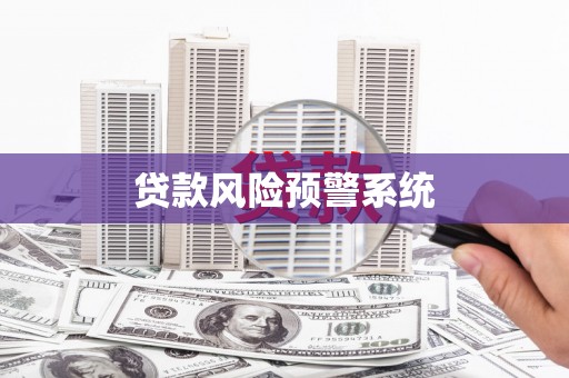 胶州贷款风险预警系统