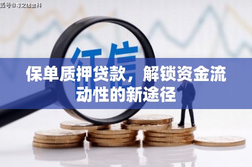 胶州保单质押贷款，解锁资金流动性的新途径