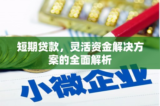 胶州短期贷款，灵活资金解决方案的全面解析