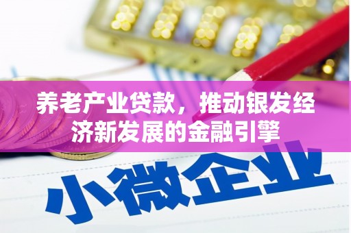 胶州养老产业贷款，推动银发经济新发展的金融引擎
