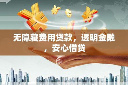 胶州无隐藏费用贷款，透明金融，安心借贷