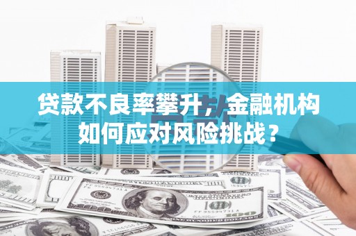 胶州贷款不良率攀升，金融机构如何应对风险挑战？