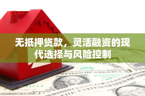 胶州无抵押贷款，灵活融资的现代选择与风险控制