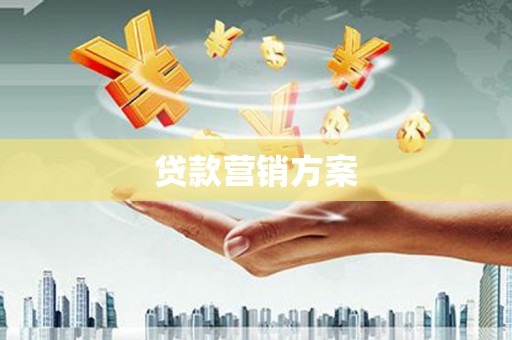 胶州贷款营销方案