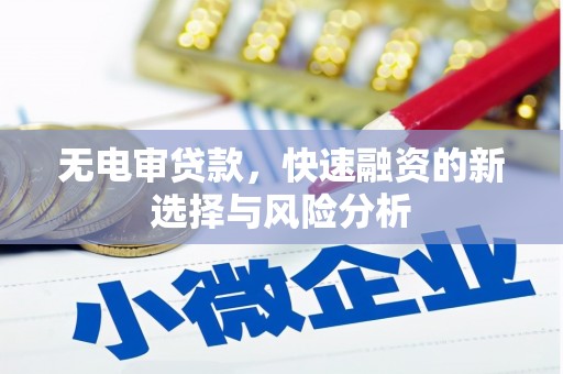 胶州无电审贷款，快速融资的新选择与风险分析