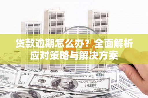 胶州贷款逾期怎么办？全面解析应对策略与解决方案