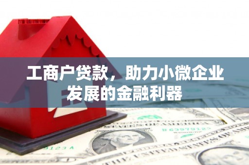 胶州工商户贷款，助力小微企业发展的金融利器