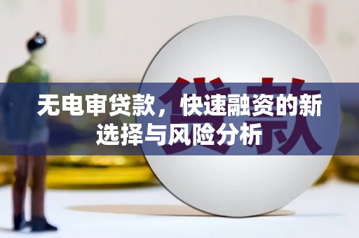 胶州无电审贷款，快速融资的新选择与风险分析