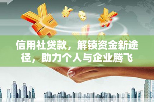 胶州信用社贷款，解锁资金新途径，助力个人与企业腾飞