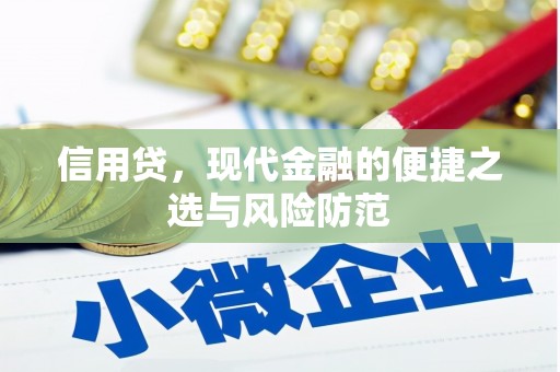 胶州信用贷，现代金融的便捷之选与风险防范