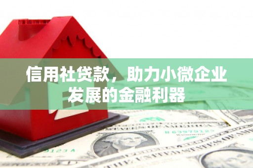 胶州信用社贷款，助力小微企业发展的金融利器