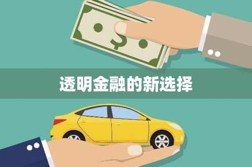 胶州透明金融的新选择